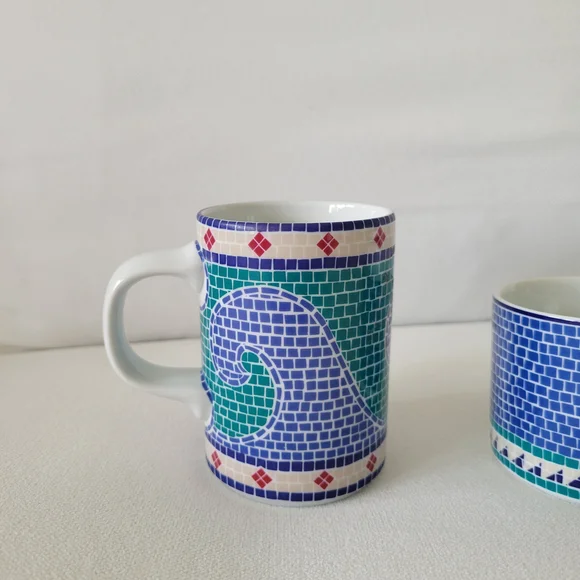 DANSK INTERNATIONAL DESIGN Mosaic Dinnerware Wave Set 3pc Set Elegant Dining - Picture 4 of 7